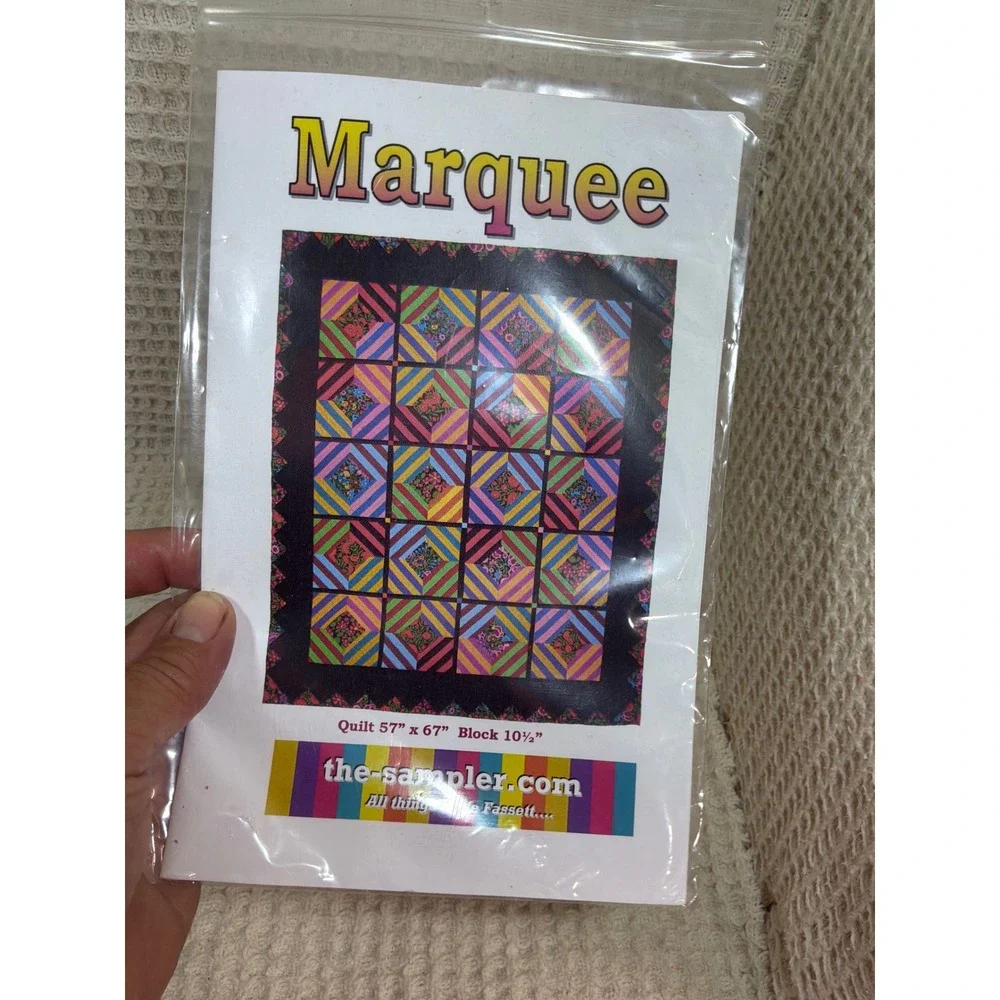 Marquee Pattern The Sampler Quilt Pattern 57x67 Multi-Color